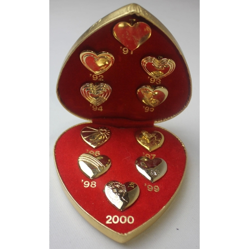 313 - VARIOUS VARIETY CLUB HEART BADGES