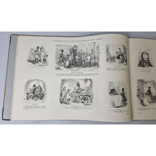 316 - BOX OF MR PUNCH PICTURES OF LIFE AND CHARACTER BY JOHN LEECH BRADBURY AND EVANS LONDON 1859