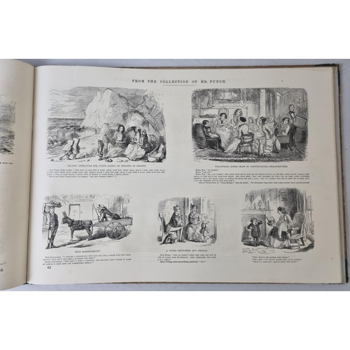 316 - BOX OF MR PUNCH PICTURES OF LIFE AND CHARACTER BY JOHN LEECH BRADBURY AND EVANS LONDON 1859