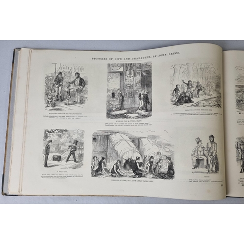 316 - BOX OF MR PUNCH PICTURES OF LIFE AND CHARACTER BY JOHN LEECH BRADBURY AND EVANS LONDON 1859