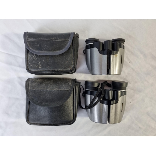 40 - 4 PAIR OF BINOCULARS: VANGUARD (KR-1650), 16x50MM (NO CASE), FRENCH PAIR & 2 PAIR SUNGAR 18x21