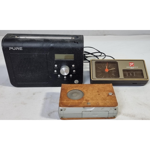 41 - GRUNDIG DESIGN F.A. PORSCHE PORTABLE RADIO, 7up BOTTLING CO LTD NIGERIA CLOCK & PURE ONE CLASSIC... 