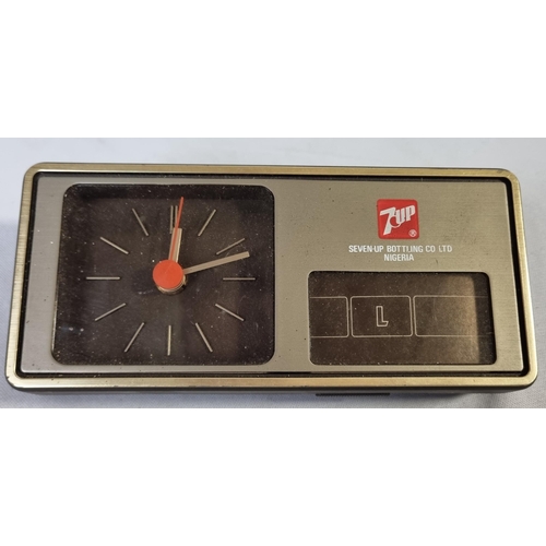 41 - GRUNDIG DESIGN F.A. PORSCHE PORTABLE RADIO, 7up BOTTLING CO LTD NIGERIA CLOCK & PURE ONE CLASSIC... 