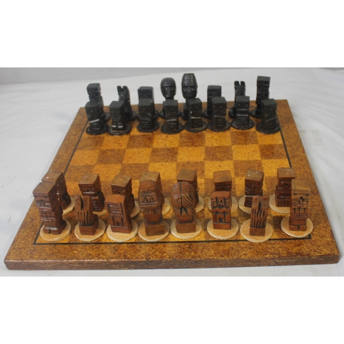 113 - 2 CHESS SETS WITH BOARDS