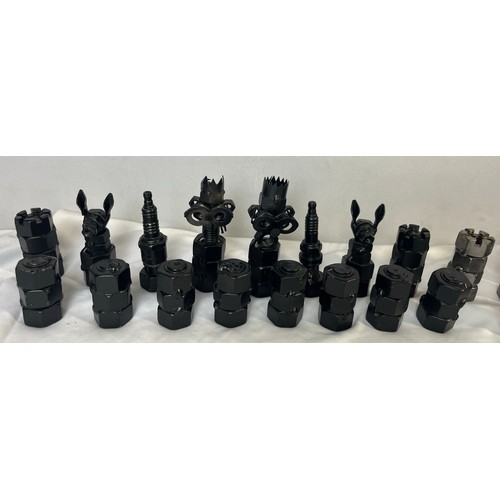 117 - NUTS, BOLTS AND SPARK PLUGS CHESS SET