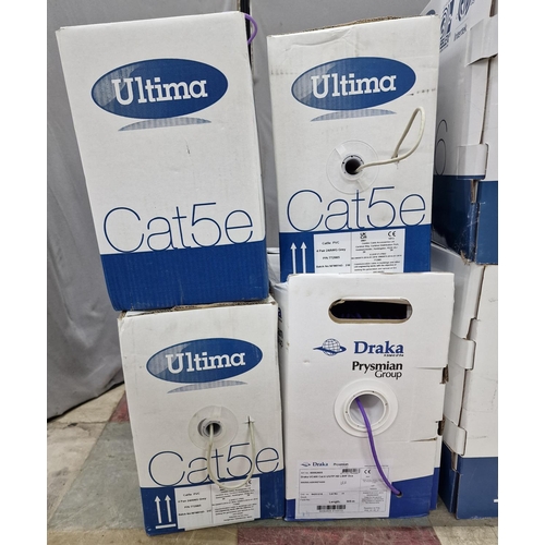 8 - 8 PART ROLLS OF CAT 5E CABLE