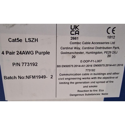 8 - 8 PART ROLLS OF CAT 5E CABLE