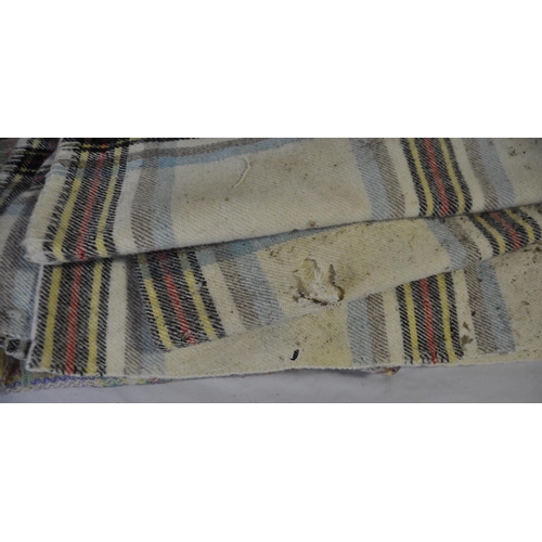 3 - 3 WOOL BLANKETS - SEE PHOTOS FOR DAMAGE