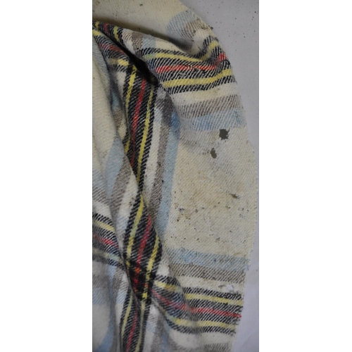 3 - 3 WOOL BLANKETS - SEE PHOTOS FOR DAMAGE