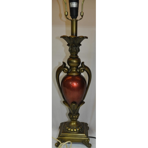 15 - CORINTHIAN COLUMN TABLE LAMP PLUS 1 OTHER