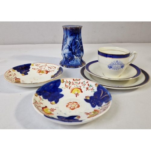 26 - MISCELLANEOUS - VICTORIA PART TEA SET, PLATES, GLASS VASES