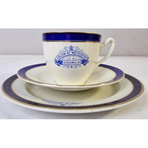 26 - MISCELLANEOUS - VICTORIA PART TEA SET, PLATES, GLASS VASES