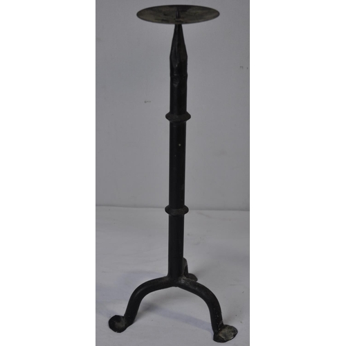 48 - 2 IRON CANDLE HOLDERS. HEIGHT 21