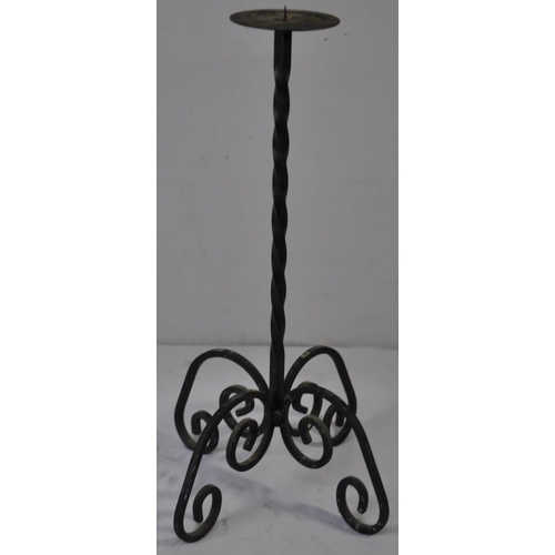 48 - 2 IRON CANDLE HOLDERS. HEIGHT 21