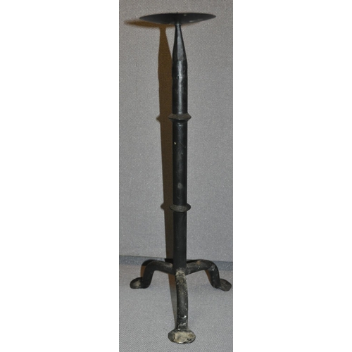 48 - 2 IRON CANDLE HOLDERS. HEIGHT 21