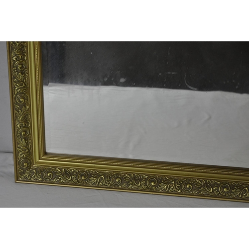 72 - GILT FRAMED, BEVEL EDGE MIRROR