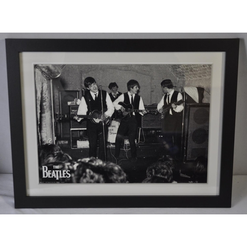 74 - 2 FRAMED PHOTOGRAPHS OF THE BEATLES