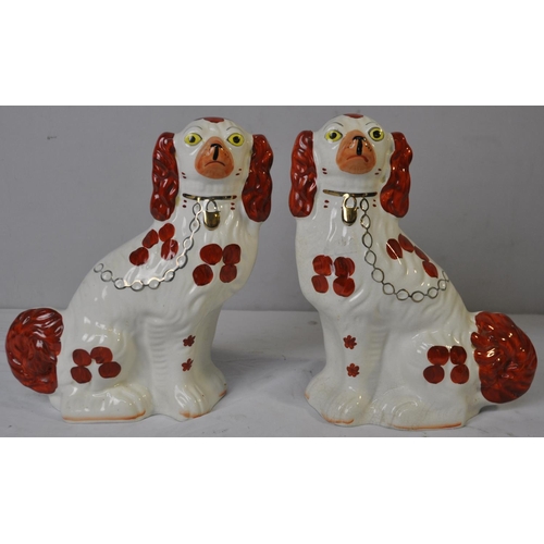 83 - PAIR OF STAFFORDSHIRE DOGS