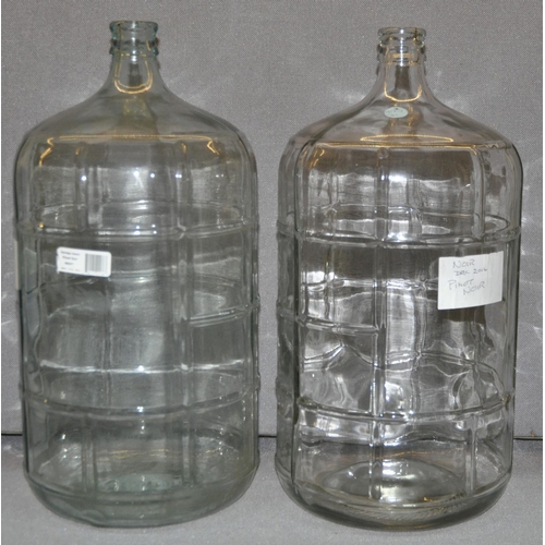 96 - 2 of 23 LITRE GLASS CARBOY FERMENTERS