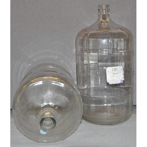 97 - 2 of 23 LITRE GLASS CARBOY FERMENTERS