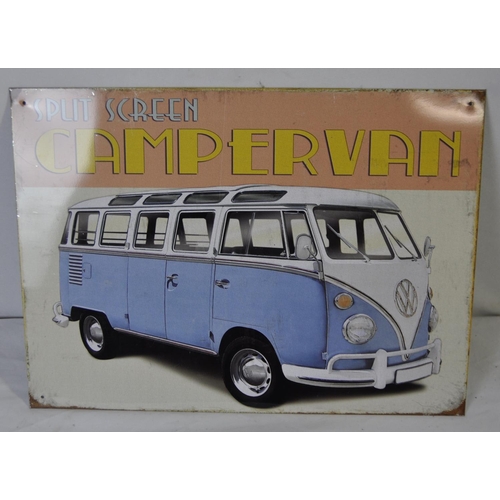 110 - 3 VW SPLIT SCREEN ENAMEL SIGNS