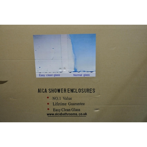 127 - AICA SINGLE SLIDING SHOWER DOOR - BOXED