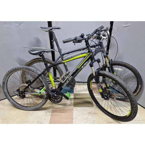 131 - 2 MOUNTAIN BIKES NEEDING REPAIR - SARACEN 24 SPEED AND XC TRAIL 30 SPEED