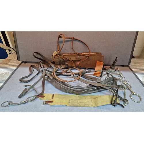 166 - BOX SADDLERY ITEMS