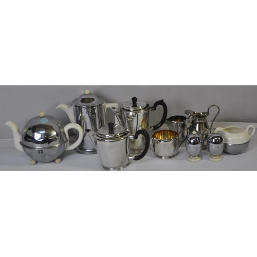 180 - VARIOUS SILVER PLATE INCLUDING CELTIC INSULATED TEA SET