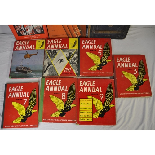 183 - VARIOUS BOOKS INCLUDING EAGLE ANNUALS