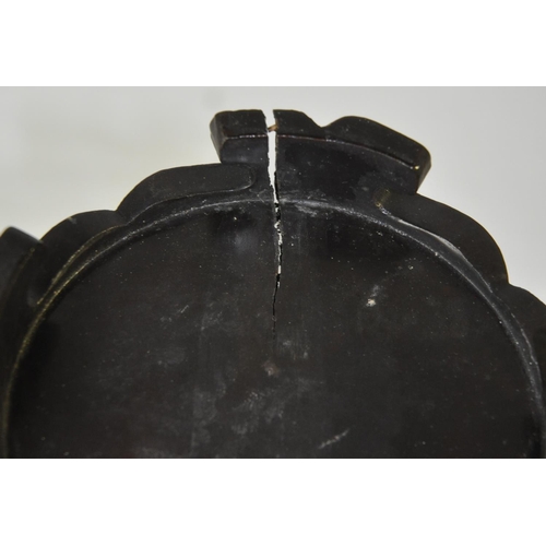 214 - PAIR OF JAPANESE VASES LACQUERED AND INLAID WITH SILVER c1890