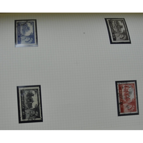 220 - 2 STANLEY GIBBONS RING 22 STAMP ALBUMS CONTAINING QUEEN ELIZABETH II - 1 MINT ONE USED.  PHOTOGRAPHS... 