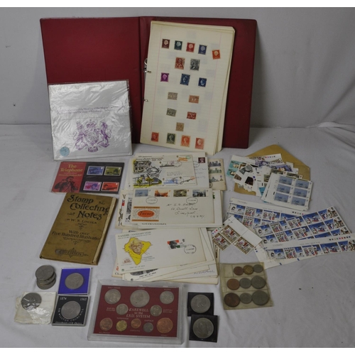 229 - A4 FILE OF STAMPS, VARIOUS STAMPS, VARIOUS 1st DAY COVERS, BOOK - 