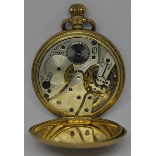 235 - VERTEX 9ct GOLD POCKET WATCH