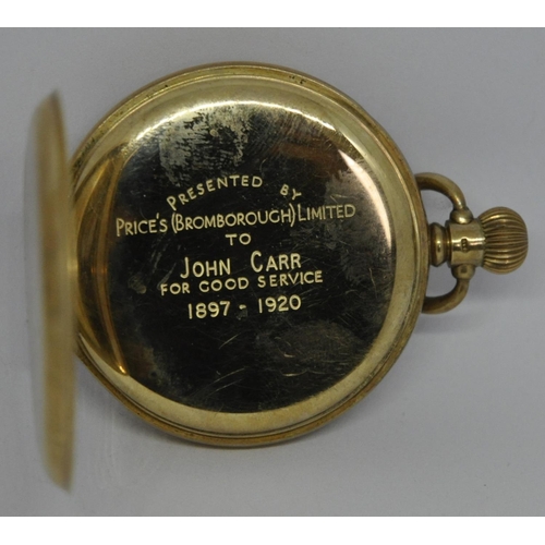 235 - VERTEX 9ct GOLD POCKET WATCH