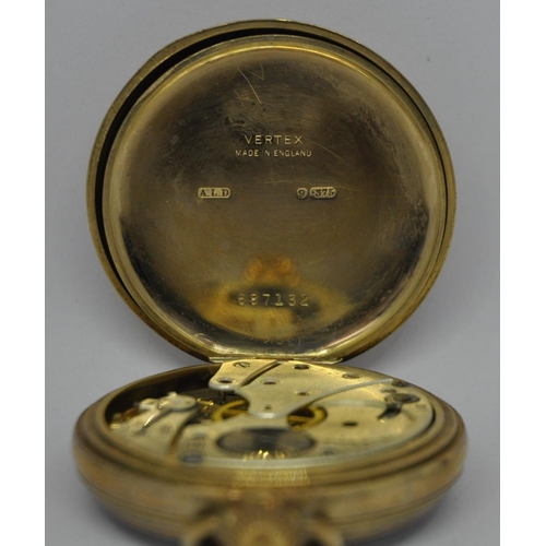 235 - VERTEX 9ct GOLD POCKET WATCH