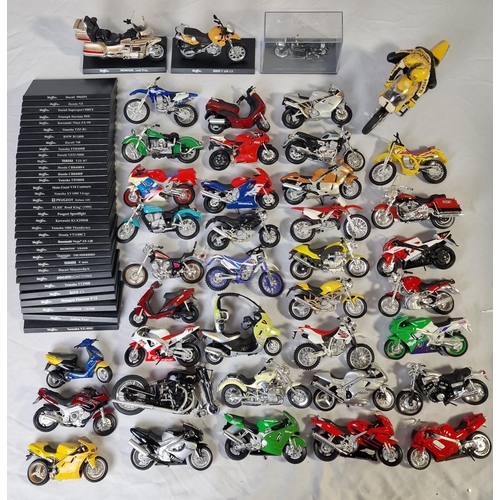 76A - QUANTITY OF SCALE MODEL MOTORCYCLES