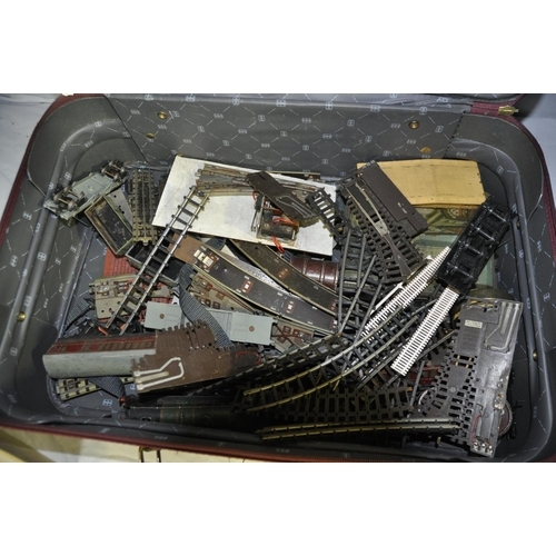 58 - 2 SUITCASES OF MODEL RAILWAY ACCESSORIES