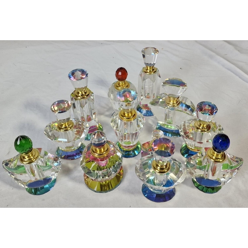 220A - BOX OF GLASSWARE INCLUDING PERFUME BOTTLES AND CHINA AVON ZONY EAU DE COLOGNE (EMPTY)