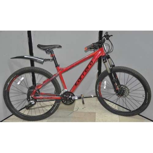 1 - CARRERA KRAKEN 27 SPEED MOUNTAIN BIKE WITH FRONT SHOCKS AND DISC BRAKES 16INCH FROM CENTRE OF PEDAL ... 