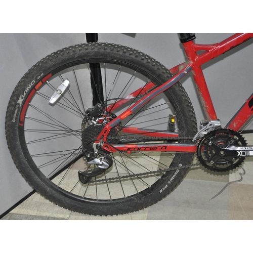 1 - CARRERA KRAKEN 27 SPEED MOUNTAIN BIKE WITH FRONT SHOCKS AND DISC BRAKES 16INCH FROM CENTRE OF PEDAL ... 