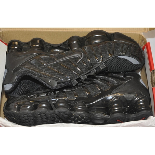 9 - PAIR OF NIKE AIR MAX PLUS TRAINERS - BLACK SIZE UK10/EU44