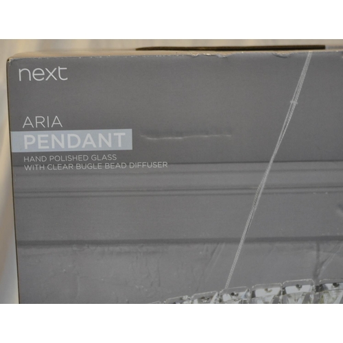 21 - NEXT ARIA PENDANT CEILING LIGHT -NEW AND BOXED