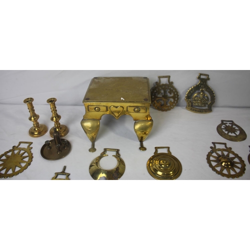 38 - VARIOUS ITEMS OF BRASSWARE