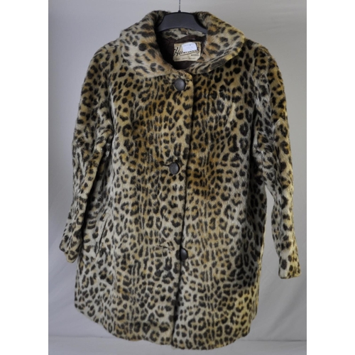 96 - HERSHELLE LEOPARD SKIN COAT AND LEOPARD SKIN RUG - CANNOT SELL, NO PAPERWORK TO GET CITES LICENSE