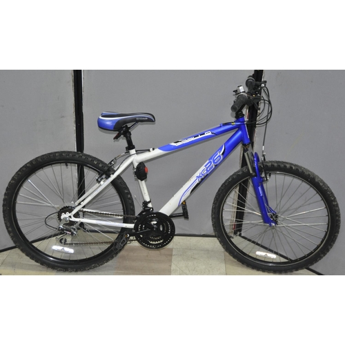 47 - APOLLO XC26 18 SPEED MOUNTAIN BIKE 17 INCH FROM CENTRE OF PEDAL COG TO TOP OF SEAT POST