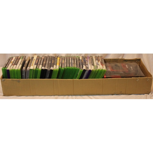 57 - TRAY OF COMPUTER GAMES AND CONSAIR GAMING HEADPHONES