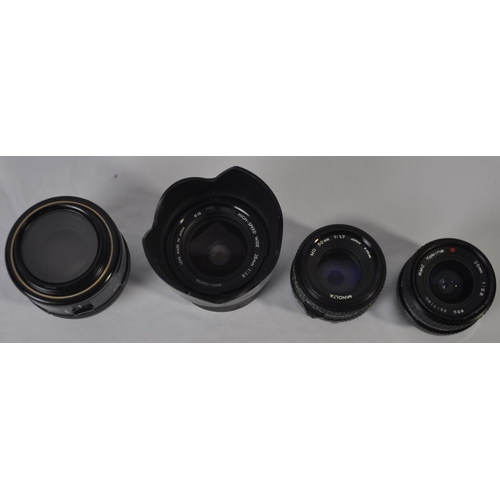 104 - 4 SLR CAMERA LENSES