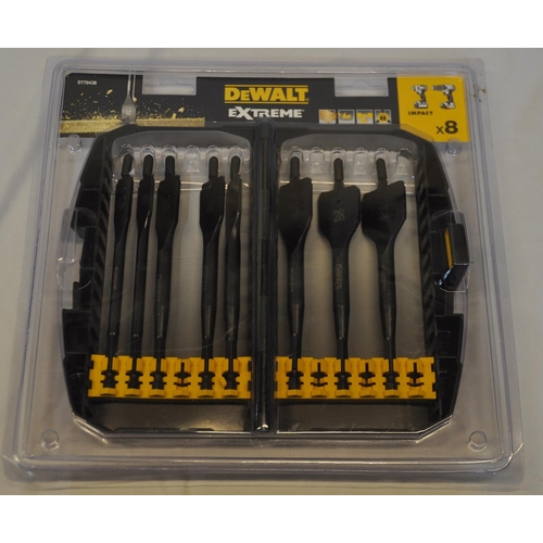 70 - 3 x DEWALT EXTREME 8 PIECE IMPACT FLAT WOOD DRILL BITS