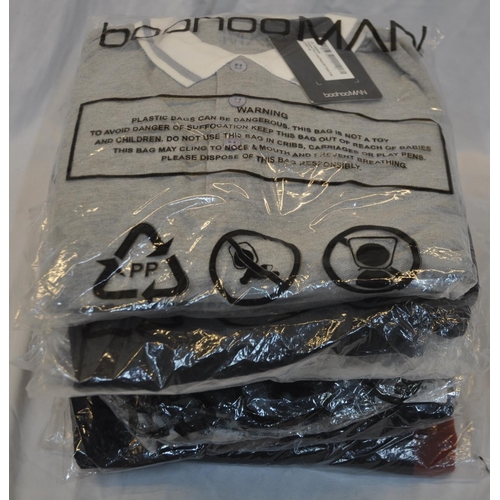 124 - 11 BOOHOO MAN POLOSHIRTS - NEW